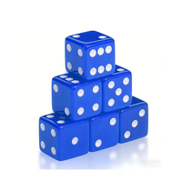 Dés en acrylique gravés sur mesure avec logos pour jeux de rôle de casino 16 mm