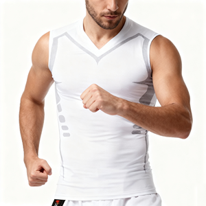 T-shirt de sport pour homme de haute qualité, vêtements de sport pour la musculation, vêtements de sport pour la course à pied, débardeur athlétique sans manches pour homme - Product Image 1