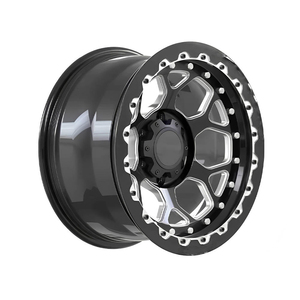 ล้อฟอร์จ Beadlock อัลลอยด์ 17x10J 18X6.5J 19X9J 20X10J ขอบลึก สำหรับรถออฟโรด มัสเซิลคาร์ แบบ 2 ชิ้น สีดำ GU/GQ Patrol 80 - Product Image 1