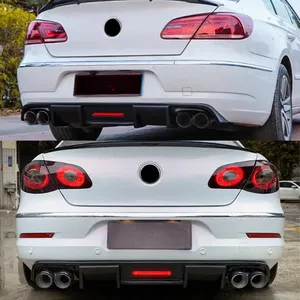 StarNav For CC Spoiler 2009-2018 Car Shark Style with <b>LED</b> Light <b>Diffuser</b> Rear Bumper Guard Lip Refit Accessories Kits - Product Image 6