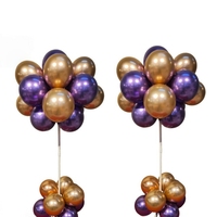 Kit de colonne de ballons avec buse d'air, base réutilisable et ensemble de tiges pour la décoration de réceptions de mariage et de fêtes, prêt à l'inflation en gros