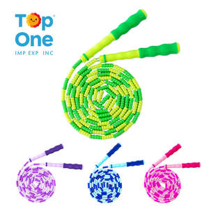 TopOne haute qualité Premium vitesse réglable spécial Pvc perle enfant enfant garçons filles sauter corde à sauter - Product Image 1