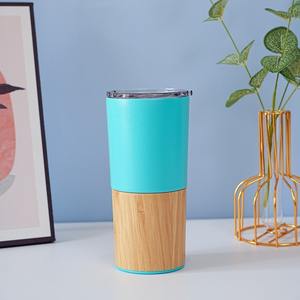 Bouteille <span class=keywords><strong>Magsafe</strong></span> <span class=keywords><strong>Personnalisable</strong></span> Tasse Thermos Double Couche en Acier Inoxydable <span class=keywords><strong>Coque</strong></span> en Bambou Grain de Bois pour Café Bouteilles à Vide Thermos - Product Image 6