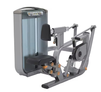 Máquina de remo comercial ajustable con carga de placas de acero para ejercicios de espalda y brazos, entrenamiento multifunción para gimnasio y fitness
