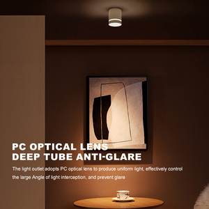 LOSO Installation facile, bureau commercial, <span class=keywords><strong>magasin</strong></span>, hôtel, aluminium noir et blanc, <span class=keywords><strong>spot</strong></span> LED encastré au plafond 15W - Product Image 4
