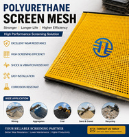 Grille de tamisage en polyuréthane, panneau de tamisage linéaire modulaire haute résistance à l'usure, tamis vibrant pour mines et carrières, ouverture personnalisée