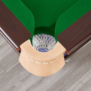 Table de <span class=keywords><strong>billard</strong></span> 9 pieds en ardoise et bois écologique avec poche en cuir personnalisable, moderne, pour club de <span class=keywords><strong>billard</strong></span>, bar - Product Image 3