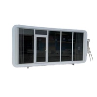 Café Conteneur Modulaire : Conception Portable Préfabriquée pour Espaces Urbains Tendance, Style Maison Tendance