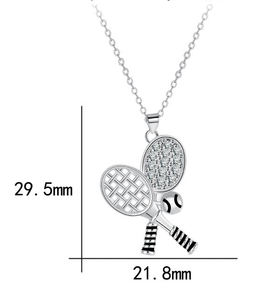 จี้รูปหัวใจเทนนิสสุดฮิต ดีไซน์เก๋ สร้อยคอเงินแท้ 925 ชุบทอง ประดับเพชรซิคอน เหมาะเป็นของขวัญสำหรับผู้หญิง - Product Image 2