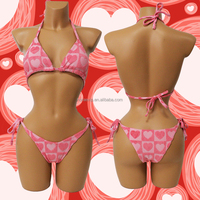 Vente à chaud ensemble de vêtements de plage deux pièces pour femmes Bikini taille haute bretelles réglables haut de Bikini à séchage rapide