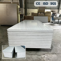 Panneau sandwich en acier galvanisé certifié CE ISO Jinyuan, panneau de cloison, résistance au feu, isolation acoustique, léger