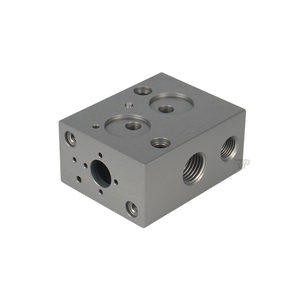 Hochwertiger kunden spezifischer Metall verteiler block Hydraulischer Aluminium-Hydraulik ventil block Hydraulische Überdruck ventil blöcke - Product Image 5