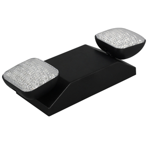 Perlengkapan pencahayaan darurat LED UL924 dengan 2 kepala mata serangga LED dan baterai cadangan-lampu keluar standar US warna hitam - Product Image 3