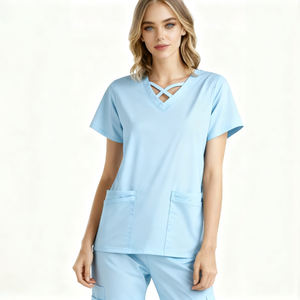 زي موحد للجراحة مضاد للتجاعيد مقاوم للحرارة في المستشفى من Uniforme De Enfermera طقم زي موحد للتمريض - Product Image 3