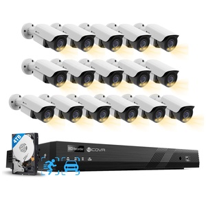 Sistema de Cámaras de Seguridad IP 4COVR de 16 Canales, 16x 12MP 6K, <span class=keywords><strong>Kit</strong></span> NVR PoE con Disco Duro de 4TB, 4K Spotlight, Color, Audio, Sirena, Vigilancia Doméstica - Product Image 1