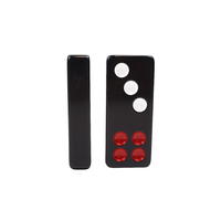 Jeu de jeu traditionnel chinois 32 pièces pai gow boîte en carton en mélamine noire pai gow dominos tuiles