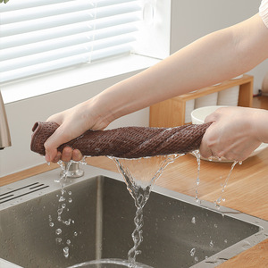 Cleaning <b>Cloths</b> Cotton Square Kitchen Towels <b>Absorbent</b> Breathable Non Stick Dishcloths Honeycomb Pattern Solid Color Pots And - Product Image 3