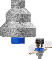 Foret diamanté à queue M14 de 5 mm, en acier rapide, à dents brasées sous vide, pour maçonnerie, alésage et polissage