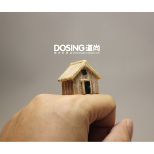 Modelo de casa en miniatura de resina, adorno de bonsái de 2,7 cm de altura para decoración de escritorio - Product Image 4