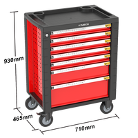 Boîte à outils roulante KINBOX avec ensemble d'outils-Armoire à tiroirs durable pour usage industriel