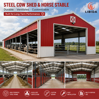 Establo Moderno para Caballos, Estructura de Acero, Construcción Prefabricada, Establos Prefabricados para Equitación