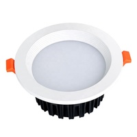 Plafond commercial d'intérieur à lumen élevé Downlight encastré rond anti-éblouissement 6w 9w 12w 15w 20w 30w a mené le projecteur de Source de lumière de tache