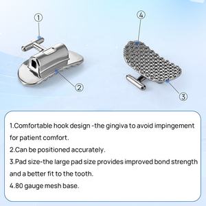 Ortodontik 1. Molar Bondable dikdörtgen tüpler 019*025 diş bukkal tüpler - Product Image 4