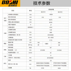 Baoji Machine <b>Tool</b> Cnc Horizontal <b>Lathe</b> Bc3731 Bc3751 8 Station Hydraulic <b>Tool</b> Post Metal Cutting - Product Image 1