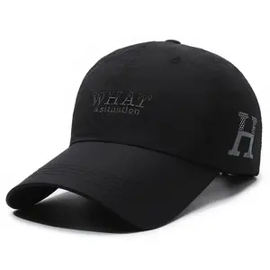 Individuelles Logo 5-Panel Lasergeschnittene Loch perforierte Gorras Sport-Leistungsmütze Herren wasserdichte baseballmütze