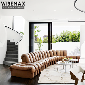 WISEMAX-muebles creativos para el hogar, sofá modular moderno DE diseño europeo combinado DE cuero, con llave DE piano DE serpiente - Product Image 3