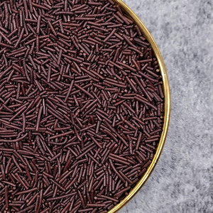 Vermicelles <span class=keywords><strong>au</strong></span> <span class=keywords><strong>Chocolat</strong></span> et Décorations Comestibles Arc-en-ciel pour Pâtisserie, Glaçage, Cupcakes et Gâteaux d'Anniversaire - Product Image 1