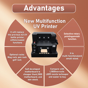 Impresora UV A3 de Venta Caliente, Máquina Impresora UV LED de Cama Plana Automática, Impresora UV DTF para Películas AB, Máquina de Transferencia de Camisetas - Product Image 6