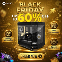 Tempered Glass Hot Selling Gaming Case ATX Full Tower Stock with Fan Gamer PC Cooling USB Ports