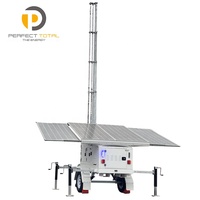 Personnalisé d'énergie solaire mobile de surveillance DE TÉLÉVISION EN CIRCUIT FERMÉ de remorque