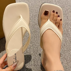 <span class=keywords><strong>Chanclas</strong></span> de plataforma de estilo romano de verano, sandalias exteriores para mujer <span class=keywords><strong>con</strong></span> tacón grueso, sandalias de <span class=keywords><strong>playa</strong></span> y para zapatillas - Product Image 3