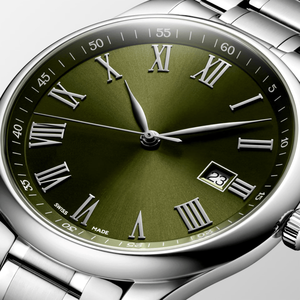 Reloj Automático para Hombre con Esfera de Números Romanos, Brazalete de Acero Inoxidable, Función de Fecha, Cristal de Zafiro, Reloj de Vestir Longinesing - Product Image 4