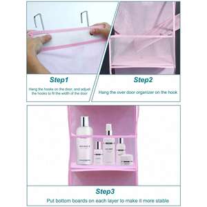 Hot Sale 1pc 4 Layer Over Door Hanging Organizer Wall Large Capacity Mesh Holder Clear Pockets Hanging Storage <b>Bag</b> for Home - Product Image 3