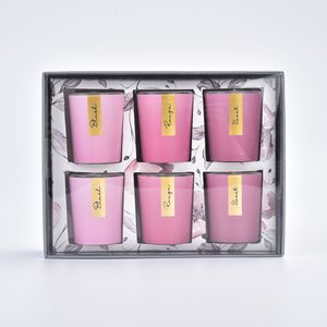 Colorful Glass Vessel Scented <b>Candle</b> Set Natural <b>Soy</b> Wax Smokeless Fragrance <b>Candle</b> For Home Decor And Souvenir - Product Image 6