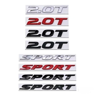 Para CRV 10.ª generación, Civic, Accord, emblema trasero metálico dividido, modificación con adhesivo 2.0T SPORT ST-0066, tipo adhesivo, de un solo uso - Product Image 1