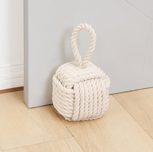 Outpost Cotton Rope <strong>Knot</strong> <strong>Door</strong> <strong>Stop</strong> with Handle Weighted Doorstop Twisted <strong>Knot</strong> Decorative Macrame Cord <strong>Door</strong> Stopper for Home - Product Image 5