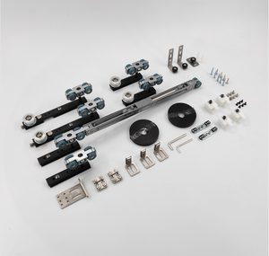 3 1 Schienen verbindungs steuerung Schiebetüren Kontaktsc halter Synchron isierte Aluminiums chiebetür - Product Image 3