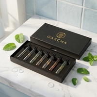 Scatole in Cartone Nero Personalizzate con Logo per Flaconi Campione di Profumo da 2 ml, 3 ml, 5 ml