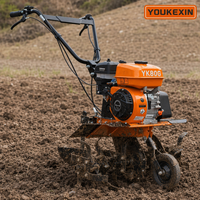 Mini Cultivadora Portátil YKX con Transmisión por Correa, a Gasolina, para Negocios de Alquiler, Mantenimiento de Jardines, Máquina de Labranza Agrícola