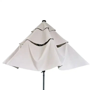 Miglior prezzo Patio riso bianco otto filo ombrello con luci solari a Led - Product Image 3