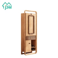 En gros Style Chinois Moderne Comptoir De Vin De Stockage Pliant En Bois Bar Cabinet Salon