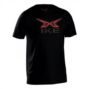 HIKE IMPEX Camiseta Deportiva de Secado Rápido para Hombre, Negra, Transpirable, de Manga Corta con Estampado, Ropa Deportiva para Equipos de Automovilismo - Product Image 1