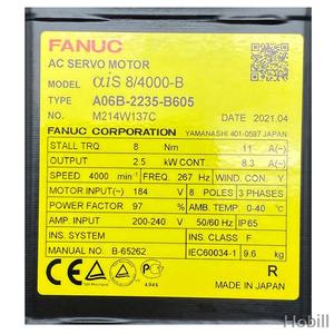 มอเตอร์ AC สำหรับหุ่นยนต์ FANUC รุ่น M-10iD/12 แกน J1/J2 หมายเลข A06B-2235-B605 - Product Image 2