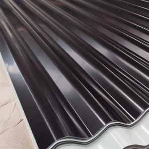 Tôle de toiture <span class=keywords><strong>en</strong></span> acier PPGI noir de 0.45mm 900mm <span class=keywords><strong>en</strong></span> gros pour la norme <span class=keywords><strong>EN</strong></span> d'ombre de stationnement de voiture avec service de traitement de coupe - Product Image 3