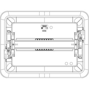 Quadro Elettrico a Incasso Vimar V53112 IP40 in Plastica, Design Minimalista, Facile Installazione - Product Image 3