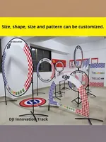 Piste de course FPV pliable pour drones, avec drapeaux de course STEM, portails, tapis, anneau intérieur, arche en D, tunnel de drapeaux, marque OEM, fabriqué en Chine